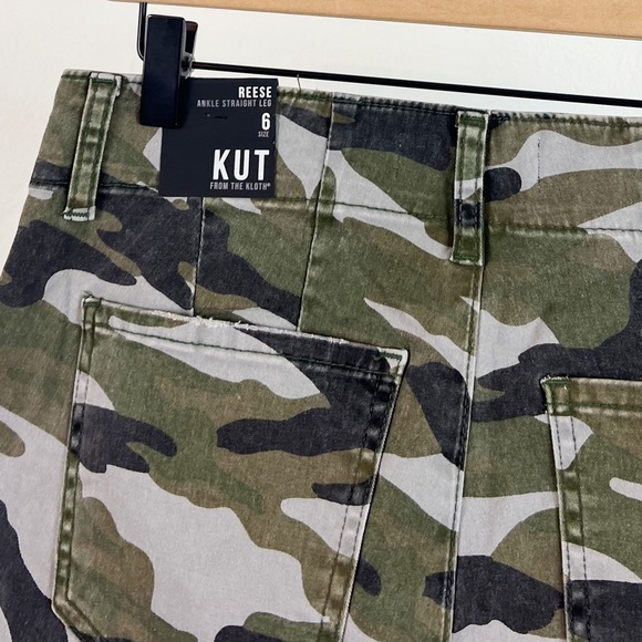 NWT Kut From The Kloth Reese High Waisted Camo Utility Pants - Picture 5 of 7